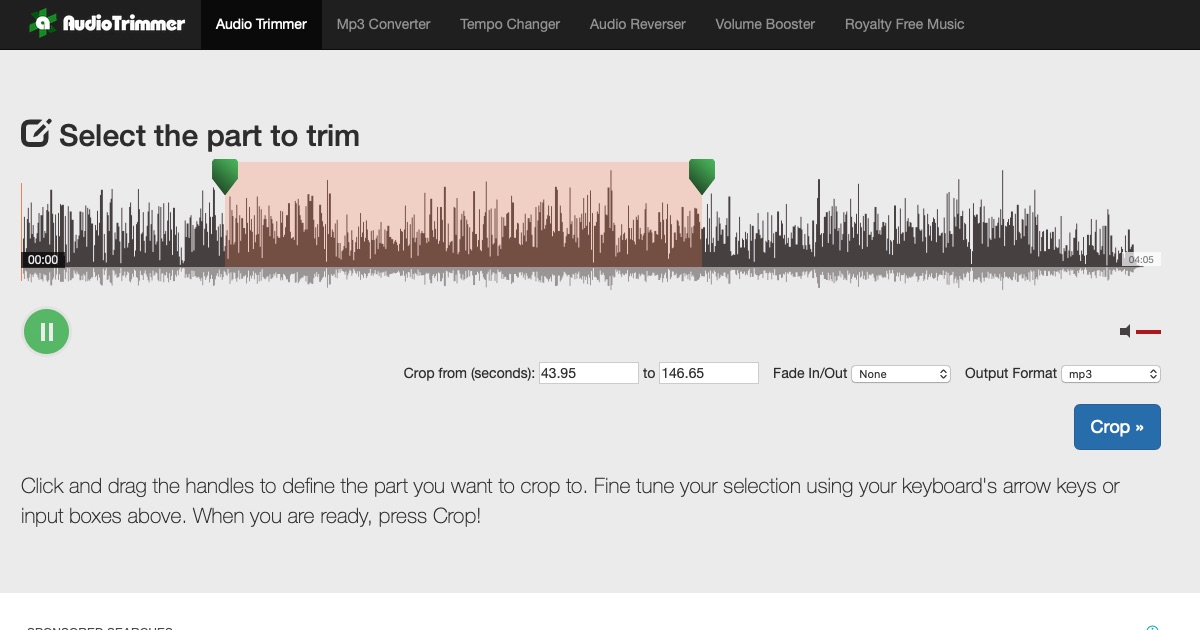 Online Mp3 Cutter - Audio Trimmer