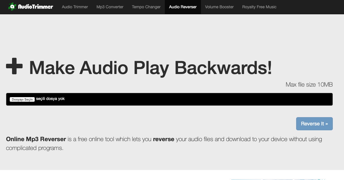 reverse music mp3 download